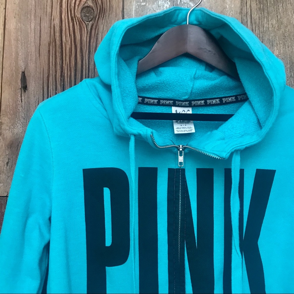 PINK Sweatshirt w/Hoodie Small
